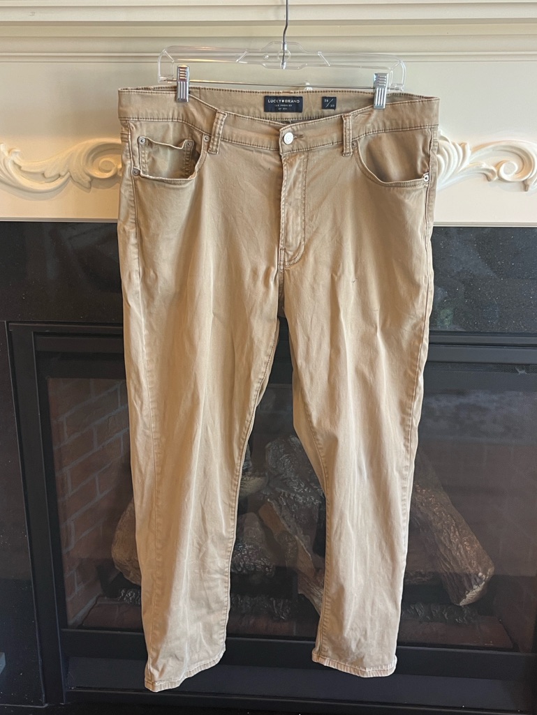 Lucky Brand Khakis Mens 36 X 30